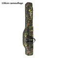 1.3m/1.5m 2-layer foldable large belly sea fishing bag, double shoulder fishing rod bag, outdoor storage tool kit for fishing.