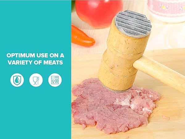 1 Pc 250g Heavy Duty Kitchen Meat Tenderizer Mallet Steak Chicken Hammer Tools