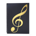 Flexible 40 Pages Piano Music Score Folder A4 Music Book Clip Sheet Note Folder Piano Paper Sheets Music Binder For Practice.