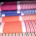 cotton stripe bed sheet one pieces. 