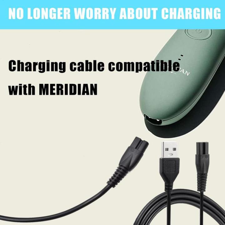 Electric Shaver USB Charging Cable Power Cord Charger Wire Electric Adapter for Meridian Grooming Electric Trimmer Charging