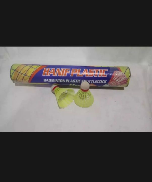 Plastic nylon Shuttle Cocks -Pack of 12