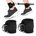 2PCS Ankle Straps Cable Double D-Ring Ankle Cuffs For Gym Workouts Glutes Legs Strength Extensions Training Brace Support Sport. 