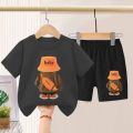 Summer Baby Girls Clothes Set Children Boy Cartoon Bear Tshirts and Shorts 2 Pieces Suit Kid Casual Top Bottom Outfit Tracksuit. 