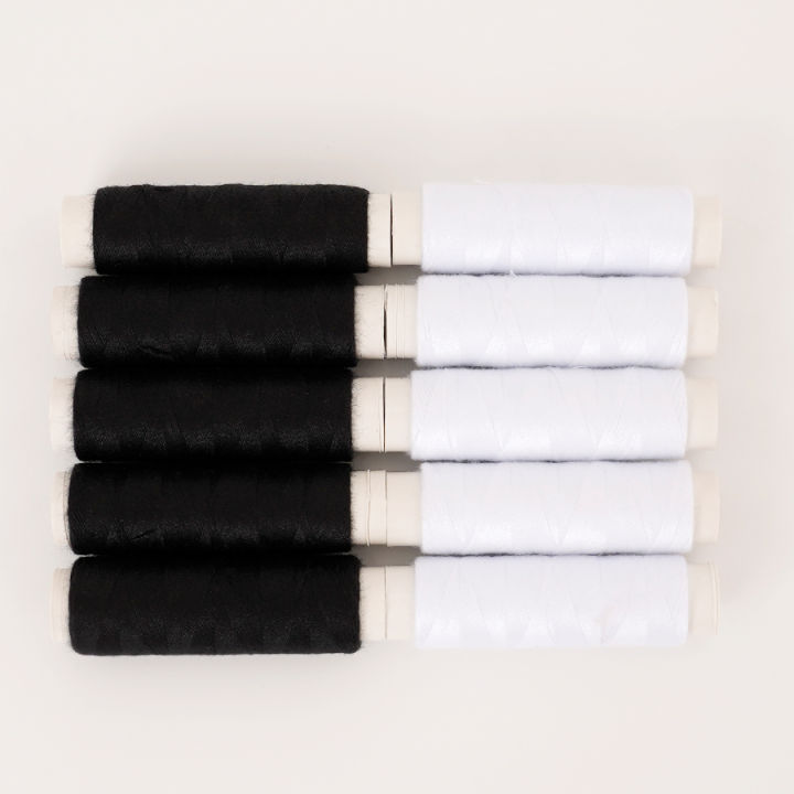 10%20Rolls%20Polyester%20Sewing%20Thread%20(402%20Type)%20-%20100M%20Each%20for%20Hand%20&%20Machine%20Stitching%20-%20Black%20&%20White%20Thread%20Set%20-%20for%20Repairs%20-%20Image%202