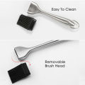Silicone Basting Brush BBQ Grill Oil Sauce Brush Stainless Steel Handle Oil Brushes Butter Bread Brush BBQ Kitchen Accessories.