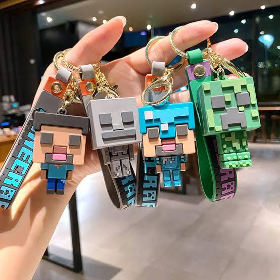 Minecraft keychain | Minecraft | keychain | Steve keychain | Minecraft ...