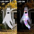 Hanging Ghost Halloween LED Luminous Ghost Children's  Scary Party Props Home Outdoor Courtyard Bar Hanging Decorations. 