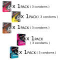 KS Flavored Fun Condoms Set | Mixed Flavor Condoms with Dotted Texture | 3s Pack Per Box, Assorted Choice Of 3/5/15/20 Box. 