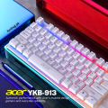 100% Original Gaming Keyboard and Mouse RGB in Low Price with Mechanical Feeling & FREE Gaming MousePad - Membrane Back Light Key Board with Glowing Luminous Keys - Wired for Mobile Pubg Laptop PC Computer Game - 112 Keys - By FunBug. 