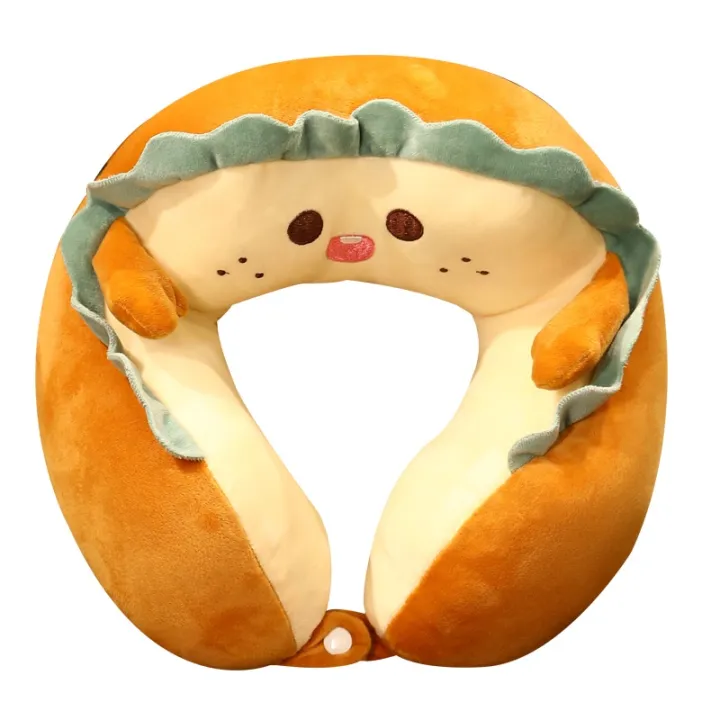 OHO%20U%20Shape%20Neck%20Pillow%20Im%20toast%20Bread%20Series%20Polyester%20Blend%20Synthetic%20Fiber%20Filling%20Premium%20Bread%20Pattern%20Very%20Cute%20Design%20For%20Sleeping%20In%20Car%20-%20Image%205