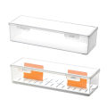 Clear Plastic Compartmentalized Organizer Box Holds 550+ Game Cards Storage Box With Adjustable Divider For PTCG/MTG Cards. 
