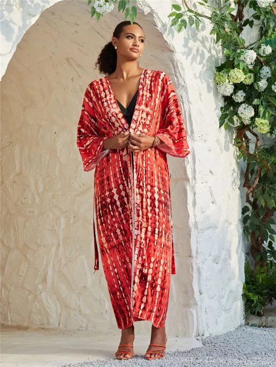 Long%20Kimono%20Swimsuit%20Cover%20up%20for%20Women%20Stylish%20Tie%20Dye%20Open%20Front%20Beach%20Outfits%20Bathing%20Suit%20-%20Image%205