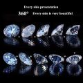 Moissanite Diamond 1ct 6.5mm Perfect Diamond Alternative GRA Certified. 