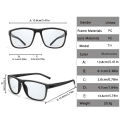 Classic Photochromic Goggles Cycling Sports Sunglasses Square Shades For Men Women Outdoor Running Hiking Baseball Glasses.