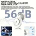 HT001-Ear Plugs for Sleeping Noise Cancelling 56dB,Reusable Silicone Earplugs Strong Sound Insulation,Multiple Sizes of Ear Caps. 