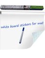 Dry Erase Whiteboard Sticker Wall Decal,Self-Adhesive White Board Sticker Vinyl Peel and Stick Paper for School, Office, Home, Kids Drawing with 1 Marker 78.7 X 17.5 inch. 