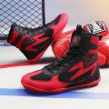 Men Boxing Shoes Top Quality Fighting Training Wrestling Shoes Professional Breathable Fighting Boxing Wrestling Squats Sneakers. 
