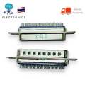 DB25 connector, DB 25 pin 2 row RS232 male to female and over female assembly, ready to ship in Thailand. 