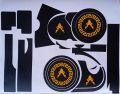 Fancy PVC Engine Stickers For all 70cc Bikes. 