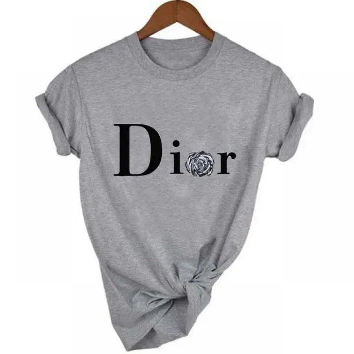 Men's%20and%20Women's%20Letter%20Printed%20Short%20Sleeved%20Shirt%20Basic%20%20Round%20Neck%20T-shirt%20Fashionable%20Casual%20Short%20Sleeved%20Summer%20Brand%20New%20-%20Image%204