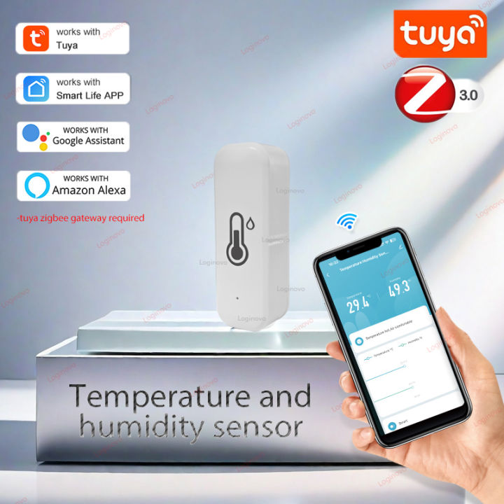 Tuya Zigbee 3.0 Temperature And Humidity Sensor Meter Smart Life APP ...