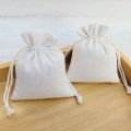 10Pcs Linen bundle pocket canvas bundle pocket cotton sack burlap bag rice  drawstring small cloth bag. 