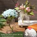 High quality large wide mouth cylindrical style plastic vase, transparent vase, suitable for table decoration, wedding, home,. 