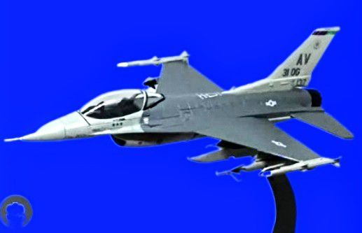 F-16A SERIES AIRCRAFT ALUMINUM MODEL