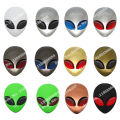 1 Pcs Metal 3D Alienware Alien Head Auto Logo Sticker Vinyl Badge Emblem Motorcycle Car Head Cover Sticker Car Body Styling. 