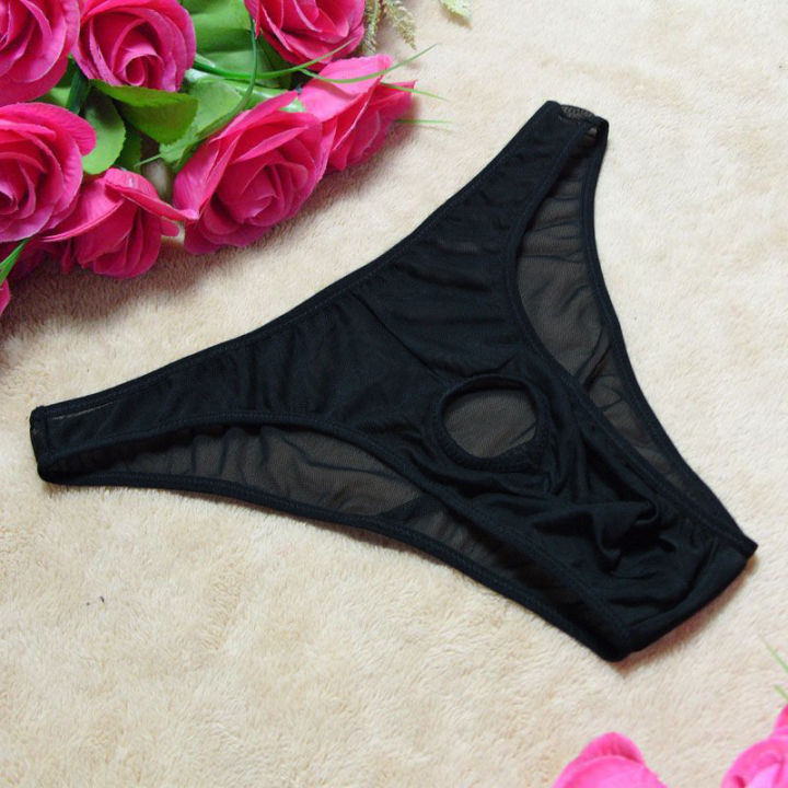 Sexy%20Lingerie%20Men%20Mesh%20Underwear%20Briefs%20Open%20Front%20Penis%20Pouch%20Hole%20Hollow%20Out%20Transparent%20Panties%20Underpants%20-%20Image%205