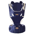 3 IN 1 Baby Hipseat Carrier Backpack Straps for Infant Toddler 0-36M Ergonomic With Windproof Hat for Winter Luminous Strips. 