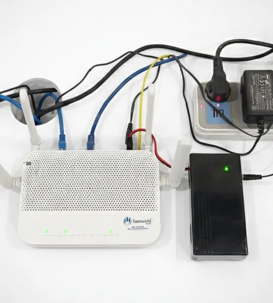WiFi Router UPS Power Bank 12 Volts 1A 1.5A Tp Link Tenda PTCL Fiber 12v Router