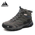 HIKEUP Winter Boot Men Outdoor Hiking Boots Suede High Top Leather Outdoor Trekking Sneakers Mens Mountain Tactical Boots Bles Online DZ-35A-17. 