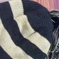 Anime cosplay NANA Hat Stripe Tassel Ear Protection Woolen Lei Feng Hat Warm Knitted Flying Hat Trendy Accessories Fans Gifts.