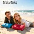 2PCS Inflatable Camping Pillow, Portable Ultralight Travel Pillows with Neck Lumbar Support, Washable Beach Pillow Travel Gadg. 