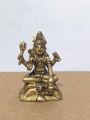 Brass Hindu God Statue For Home Decorations - 11 cm - 590 gm. 