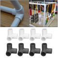 PVC Tee Corner Fitting 3 Way Pipe Fittings PVC Plastic Right Angle Tee Corner Connector 20mm Inner Diameter. 