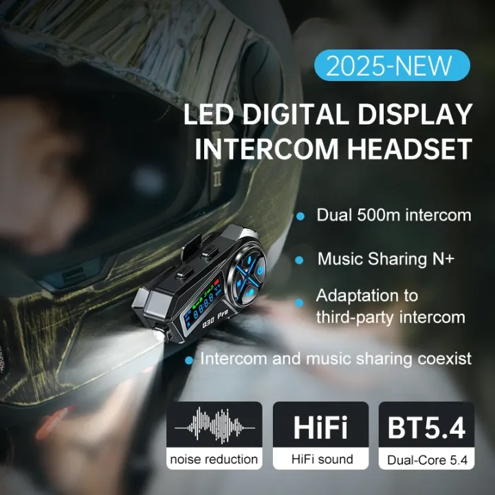 Q30%20Pro%20Summer%20Motorcycle%20Helmet%20Bluetooth%20Intercom%20%20%20LED%20HD%20Digital%20Display%20Music%20Sharing%20Intercom%20Distance%20500%20Meters%20-%20Image%204