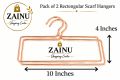 Pack of two fashion Rectangular iron Scarf, Pents And Shawl display Hanger Hijab Hanger Closet organizer. 