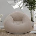 Inflatable Flocked Lazy Sofa, Portable Foldable Inflatable Lounge Chair for Home Office Nap Outdoor Camping Living Room 1PC. 