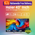Haier 43 Inch QLED 4K Google TV H43S80EUX New Model Entry Level Gaming TV 📺 Official Warranty | Free Delivery | 0% EMI with Free Delivery. 