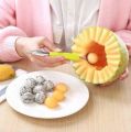 Double Stainless Steel Melo Fruit Spoons Kitchen Cut Watermelon Dig Ball Ice Cream. 