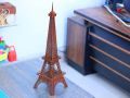 Laser Cut Eiffel Tower 3D Wooden Puzzle Eiffel Tower Architectural Model 3mm Vector File. 