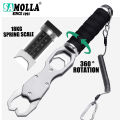 SAMOLLA Aluminum Alloy New Fishing Grip Pliers Accessories 18kg Spring scale 360 ° rotation Adjustable Grabber Tool Seawater. 