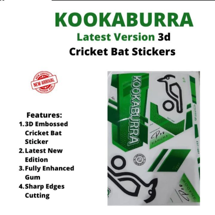 2023 3D New Design Updated KOOKABURRA Edition Bat Sticker Updated 2023 3D New Design Updated KOOKABURRA Edition Bat Sticker Updated