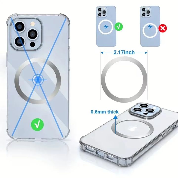 Stainless%20Steel%20Universal%20Magnetic%20Metal%20Plate%20Ring%20For%20Magsafe%20Wireless%20Charger%20Iron%20Sheet%20Sticker%20Magnet%20Car%20Phone%20Holder%20-%20Image%205
