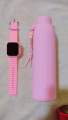 Glass Water Bottle And LED Watch Combo Pack Unisex Sports Watch Stylish Gift Set 2 Pieces Premium Collection. 
