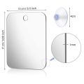 Acrylic Anti Fog Mirror Shower Shaving Fogless Mirror Washroom Travel Accessories For Women Makeup Man Shaving Bathroom Tools.