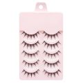 MJ 5Pairs Little Devil False Lashes Natural Fake Eyelashes Fluffy Soft Daily COS Full Strip Lashes Band.